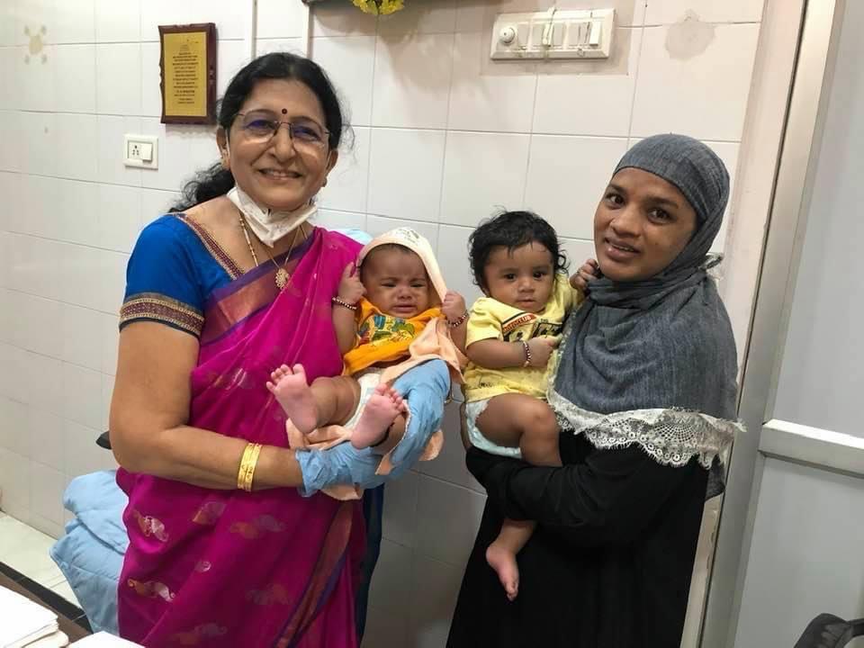 Dr. Raya Asalatha with new born baby & mother